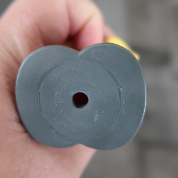 Construction Worker Man Little Tikes Toy 3-1/4" Tall Yellow Hat - Picture 5 of 5